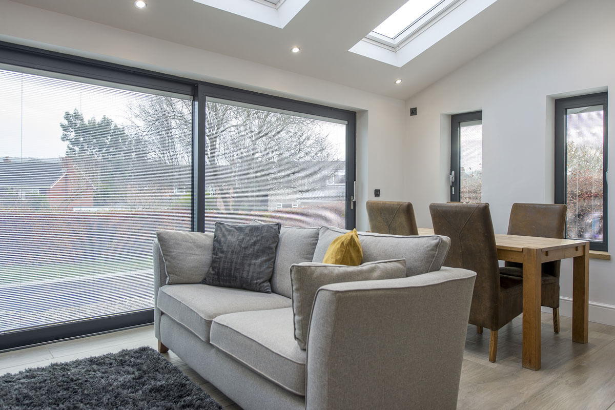 An example of a Uni Blinds installation by Bosomworth Glass in Filey