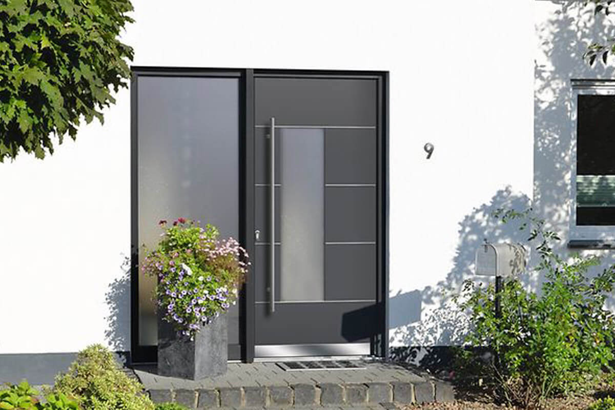 An example of a modern Rehau UPVC front door in Filey