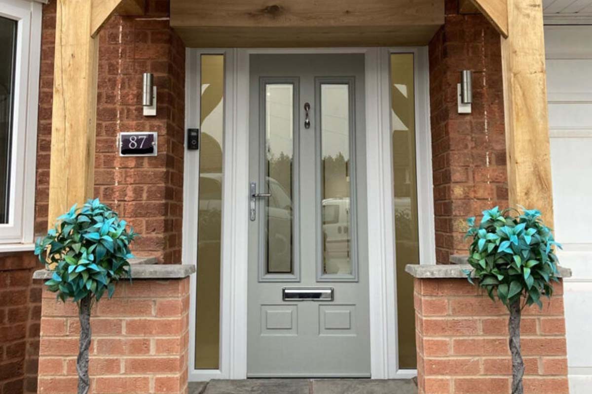 An example of a modern comp door front door and porch in Bridlington
